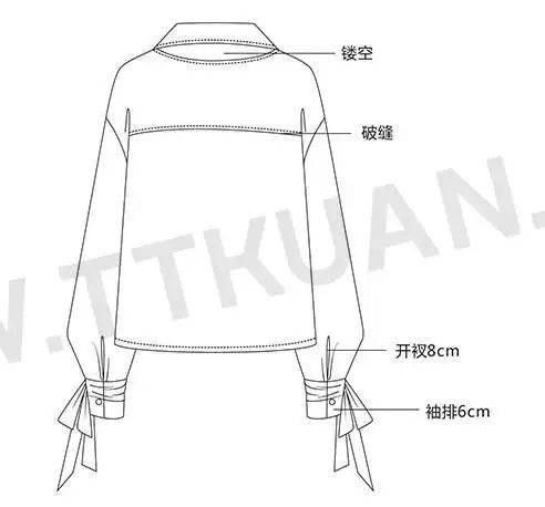 公众 180款-衬衫款式图大全！【服装平面款式图线稿】