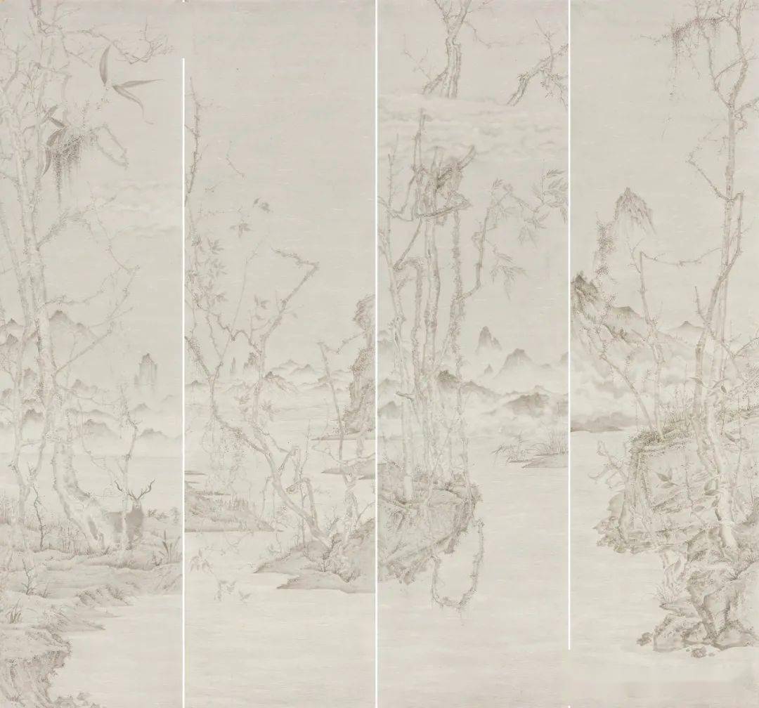 美展|张京刚中国画作品《游·观象》入选第七届全国青年美展