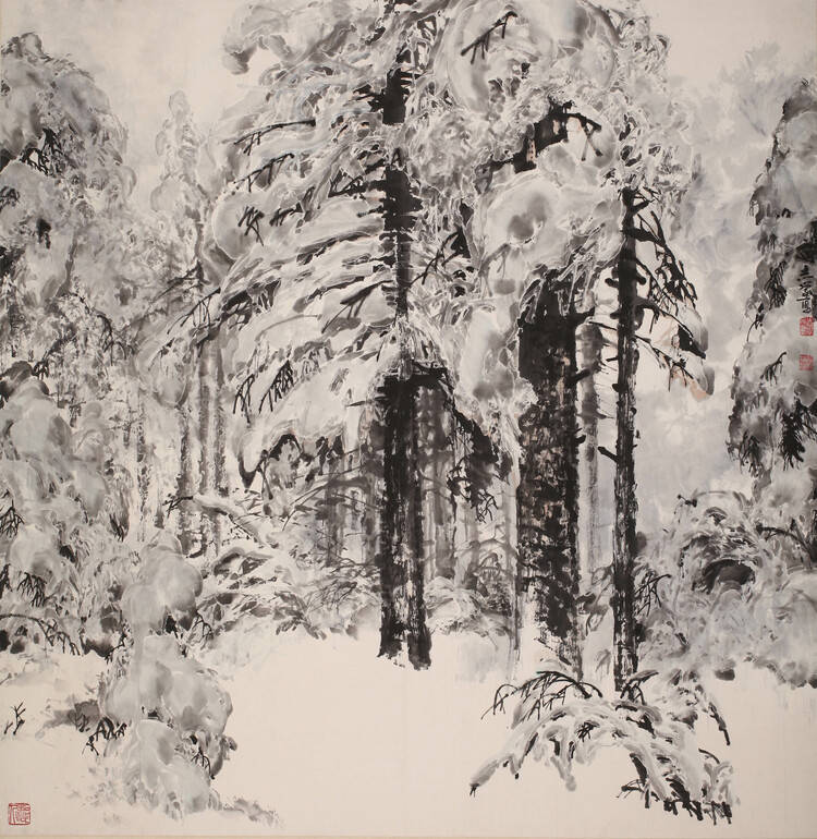 龙江|“冰雪山水 画说龙江”黑龙江省博50幅冰雪艺术作品“云”亮相