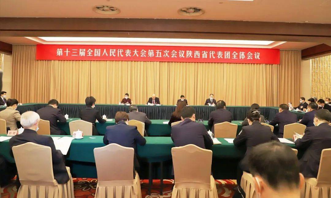 陕西代表团举行全体会议推选刘国中为代表团团长赵一德等为代表团副