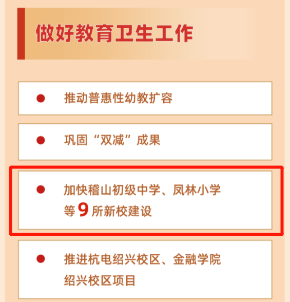 是要加快哪9所新校建設