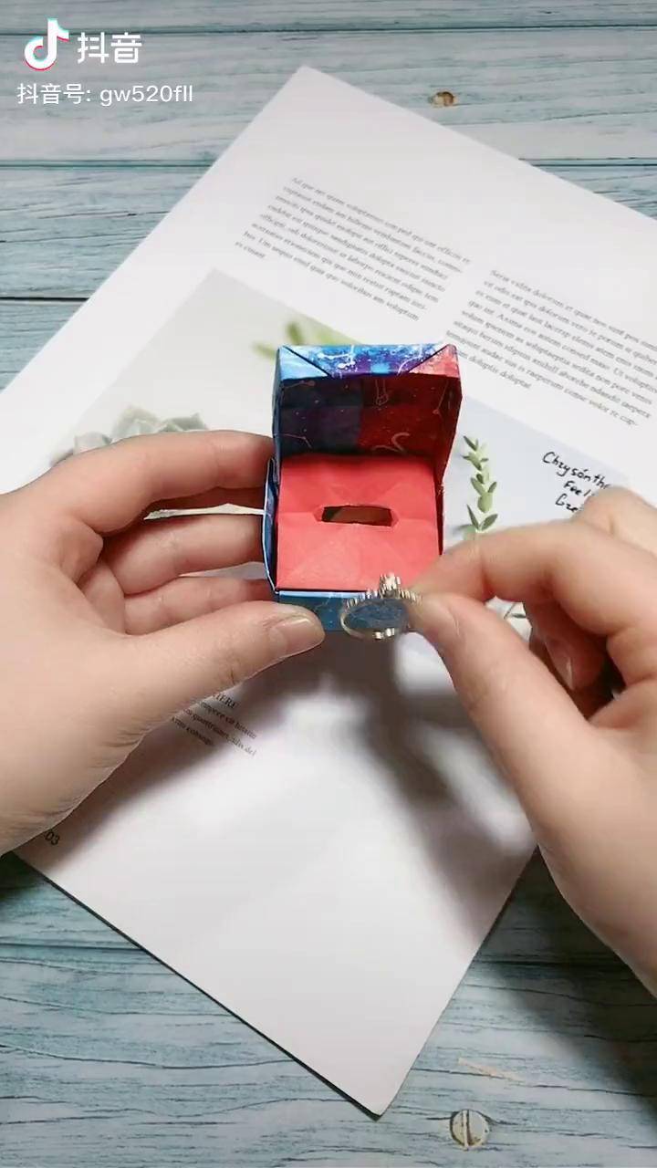 手工你有几个戒指给自己做个戒指盒