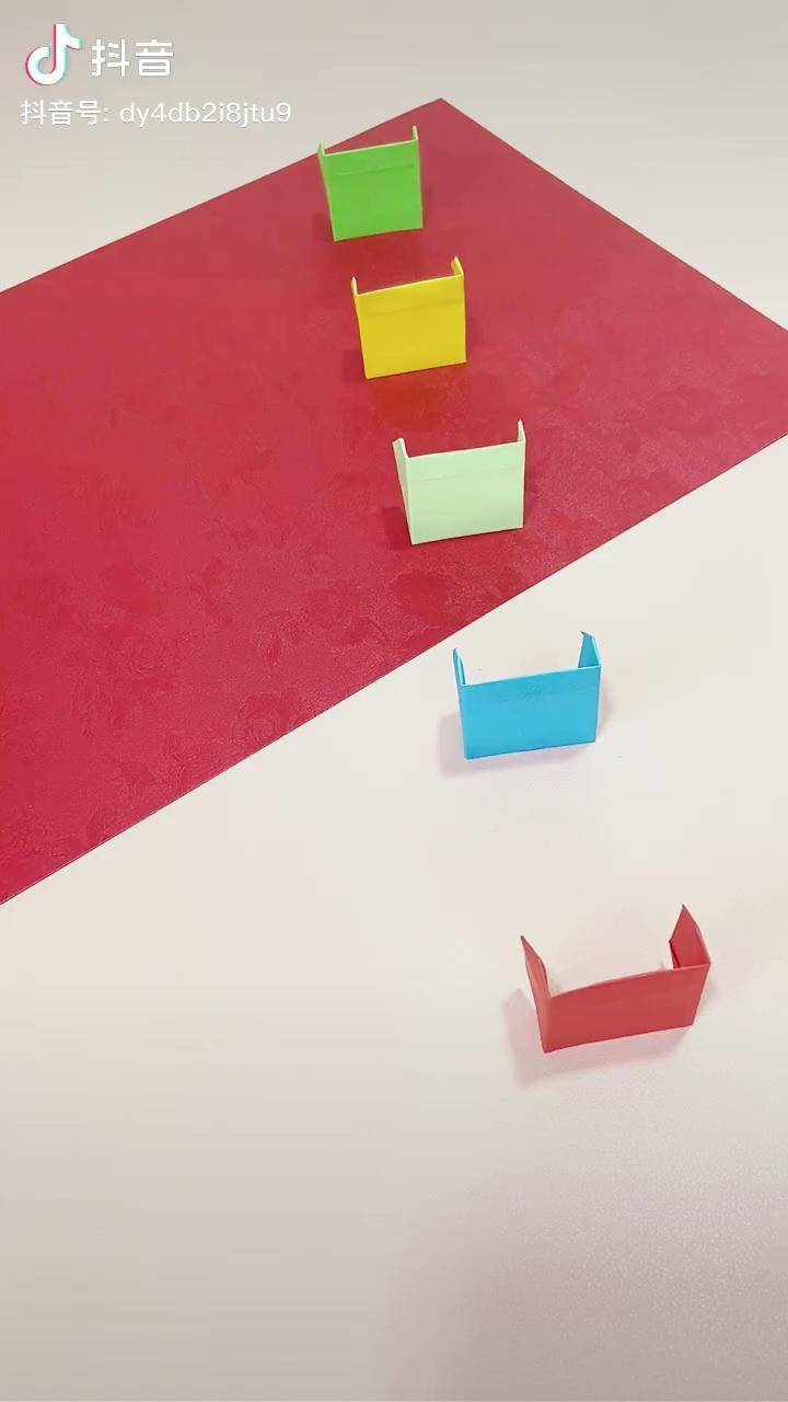 用纸做多米诺骨牌简单又好玩折纸亲子手工