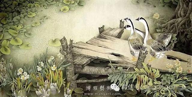 韦娜花鸟工笔画欣赏太美了特别是那个意境