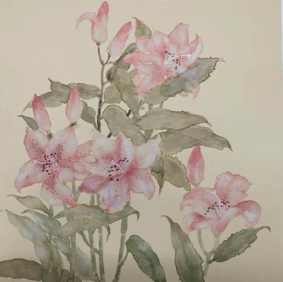 山东省文化馆聚雅空间听花虹李艳绘画艺术展