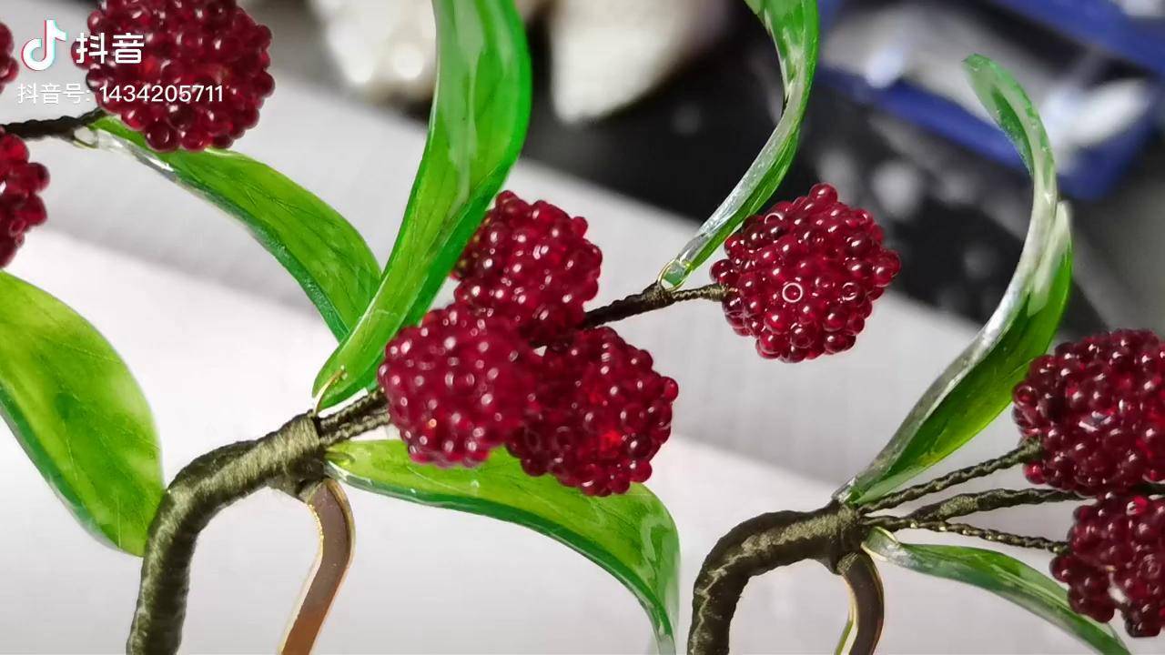 热缩片簪娘出簪簪娘日常热缩米珠小浆果发簪