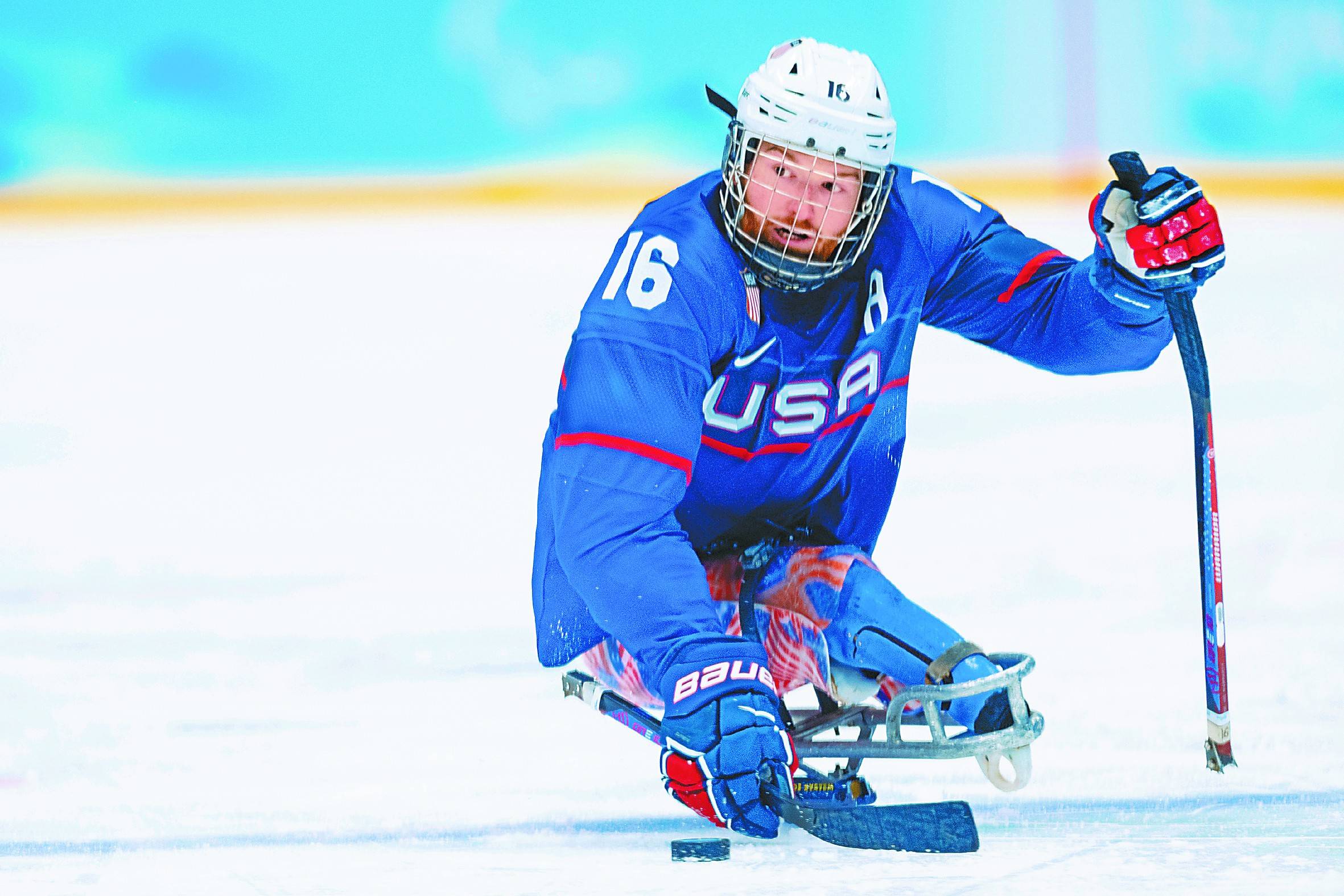 美国队|冬残奥会赛场｜德克兰：冰球让我体验自由