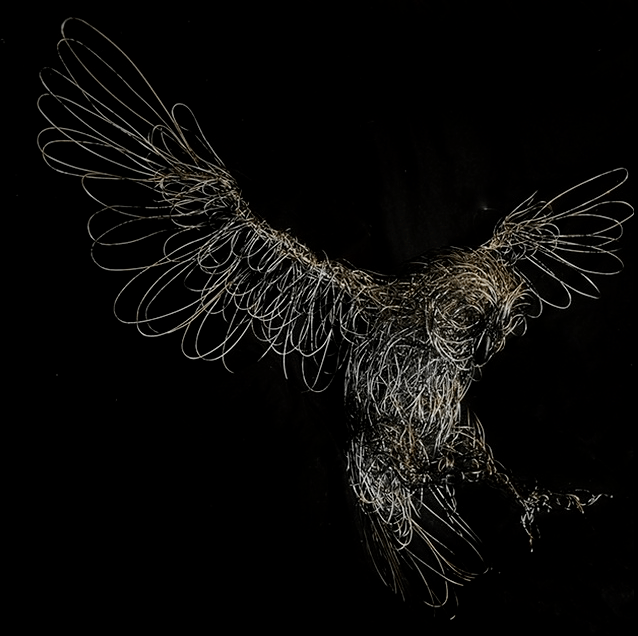 67用铁丝"画画"的,她不是第一人,作品这么精彩的绝对是头一个