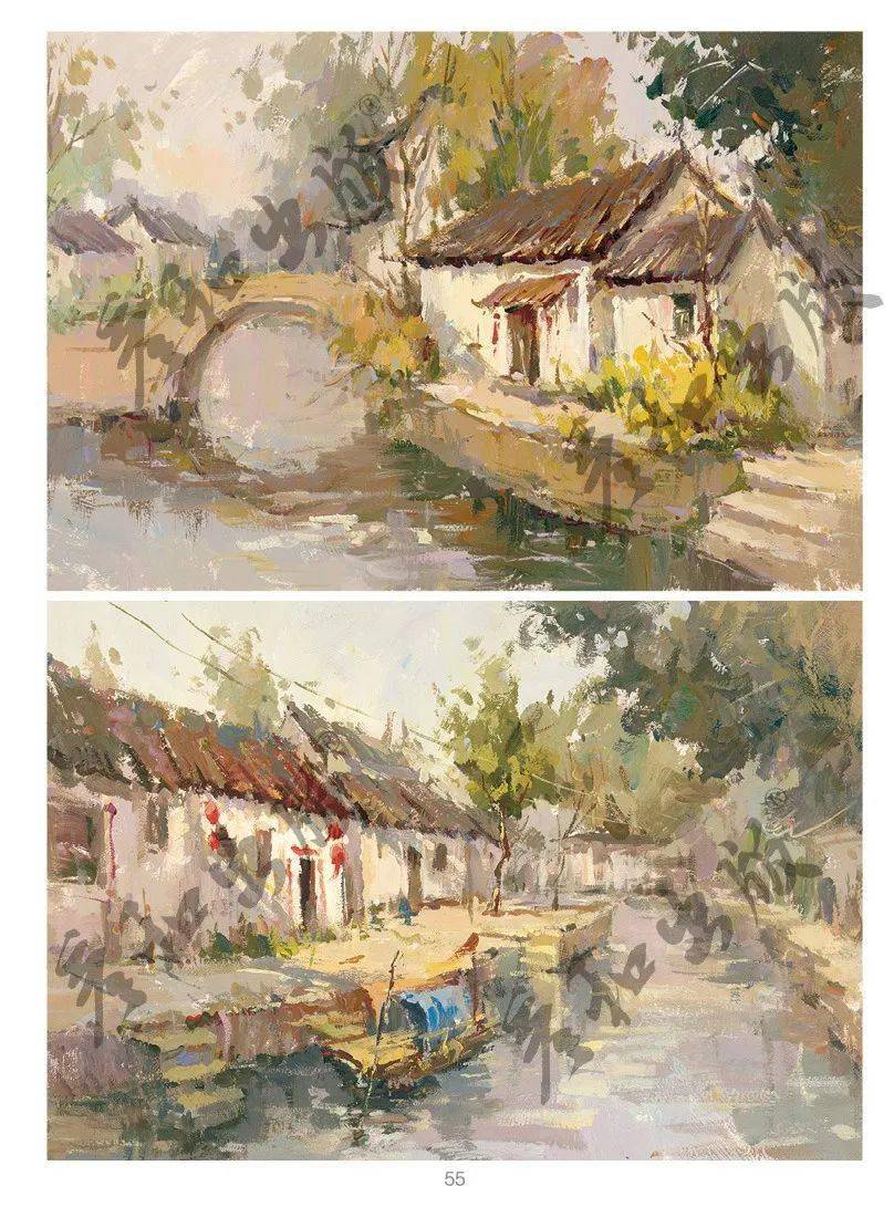 久仰久仰风景静物一本通色彩临摹书籍水粉画范本色调国美校考央美绘画