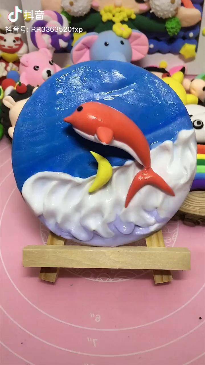 大鱼海棠 粘土浮雕_粘土_小伙伴_手工