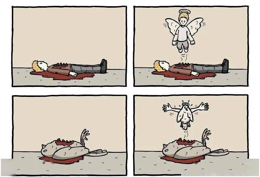 14幅无厘头的四宫格漫画结局出人意料充满幽默感