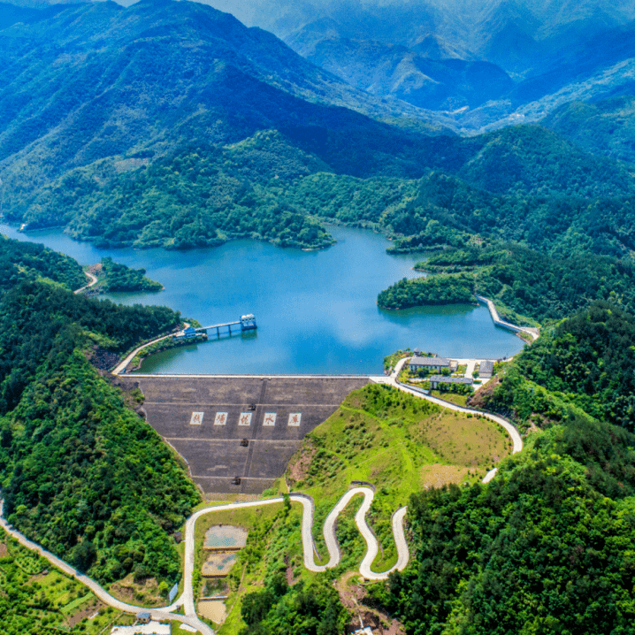 水库_青山绿水_景宁