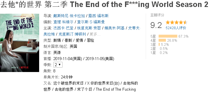 评分|这部片名都不敢写全的英剧，两季评分都飙上9.1，又丧又浪漫