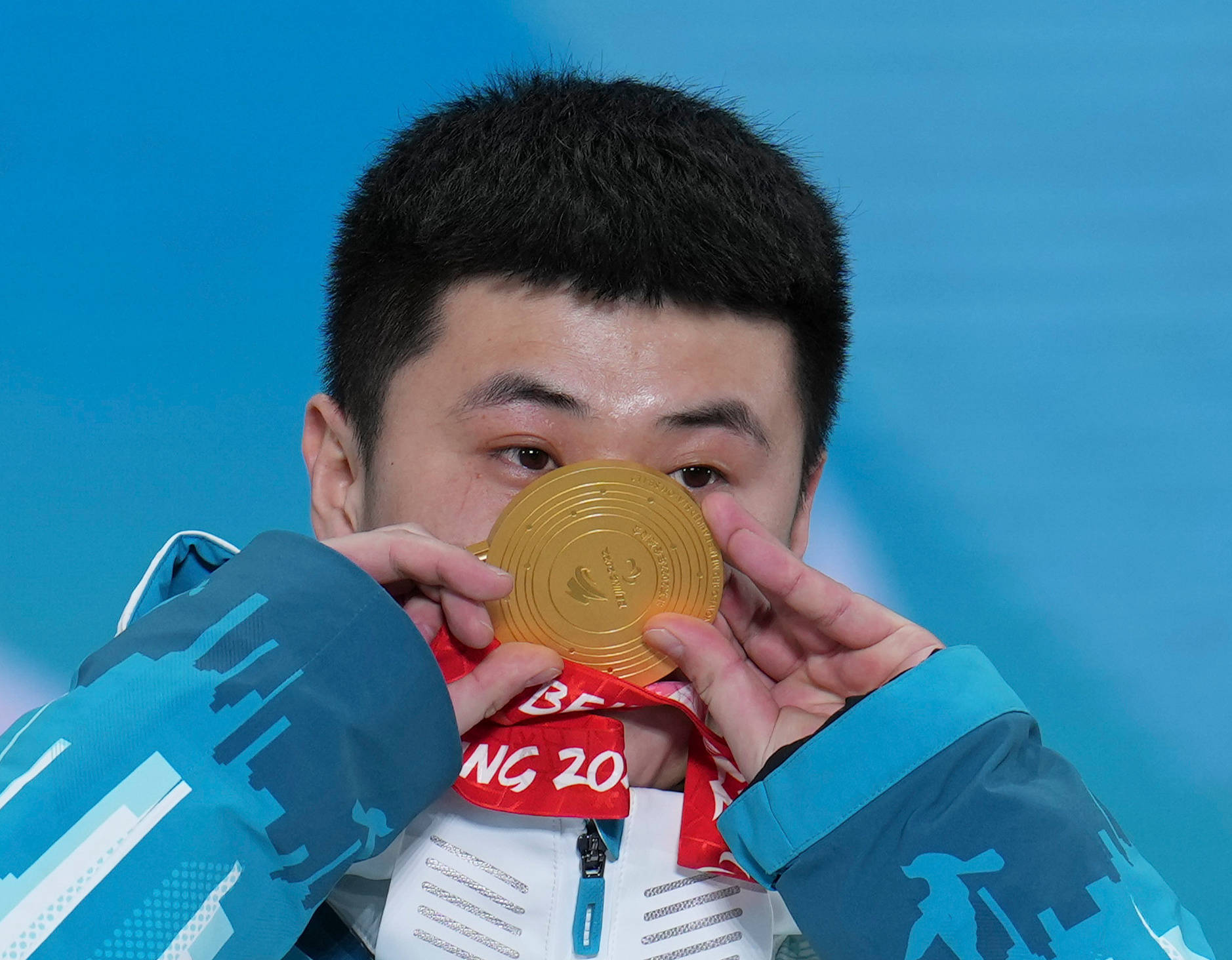 残奥单板滑雪——男子坡面回转奖牌颁发仪式举行_张家口_新华社_孙奇