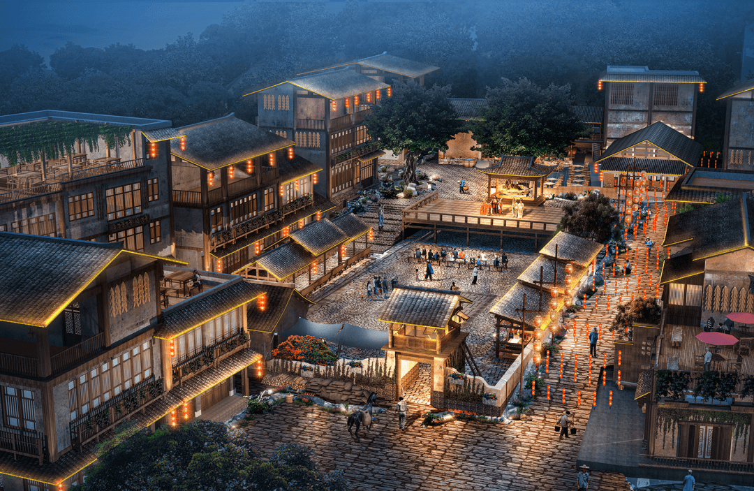 乡村振兴吃住行游购娱一站满足大石板二期火力全开