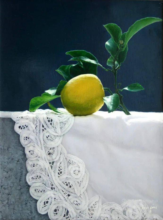 油画家刘影钊超写实静物油画色彩对比强烈光线强烈令人咂舌