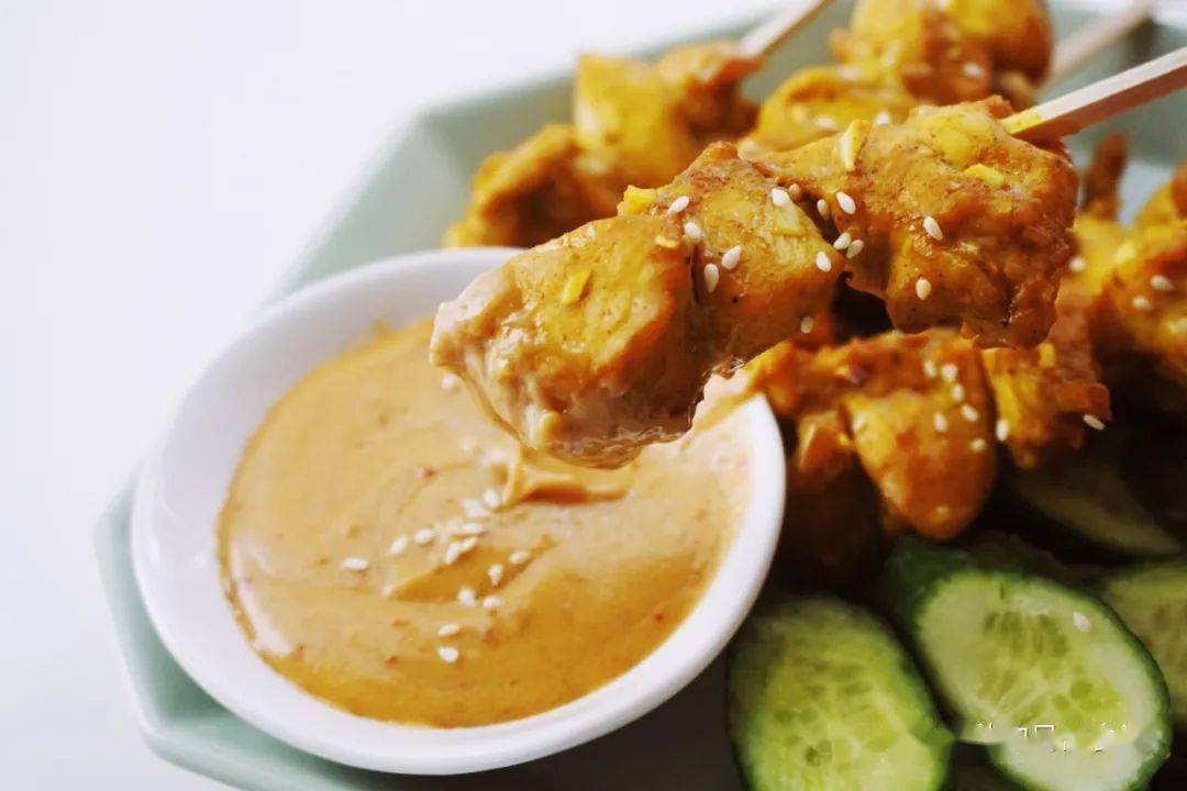 复刻东南亚风味沙爹鸡肉串居然只要两三步