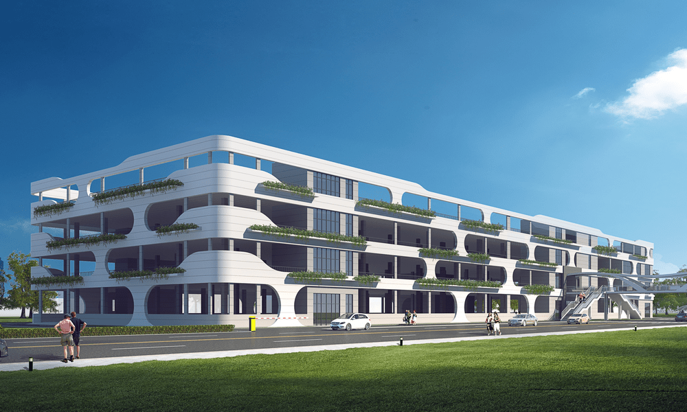 海宁市区最大立体停车楼开工啦