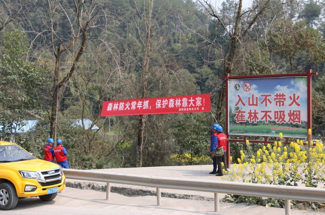 国网荣县供电公司守好林区线路筑牢森林防火墙