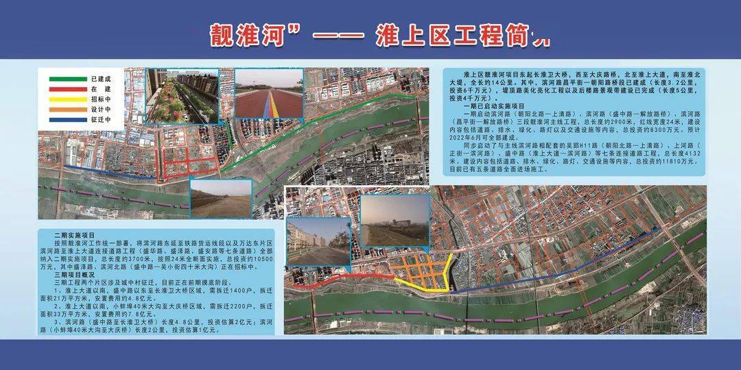 蚌埠这条道路开工建设,有关"靓淮河"_工程_龙子_新城路