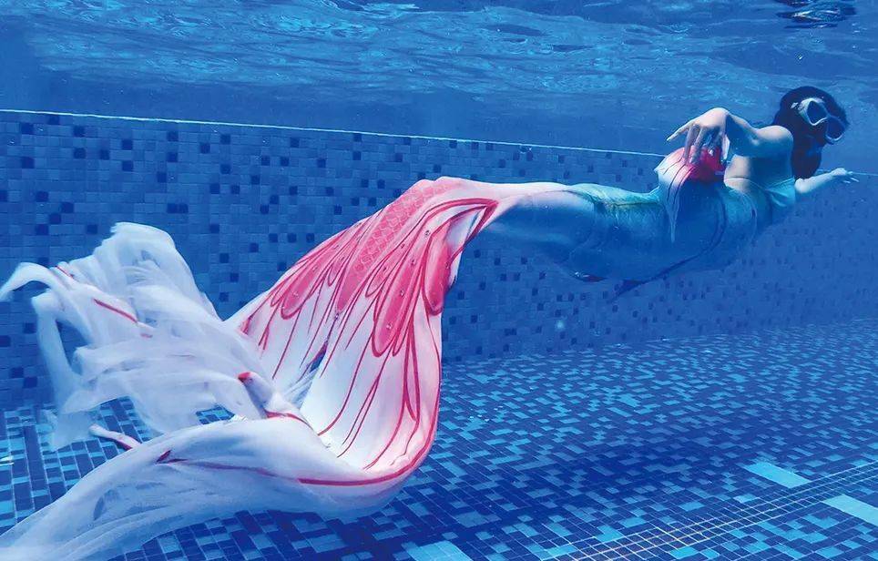 风靡全国的美人鱼课程来太和了个人定制专属视频照片颁发ssi国际潜水