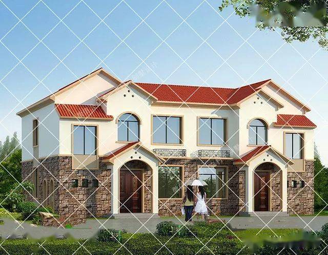 88套兄弟双拼农村别墅自建房2022双拼别墅首选