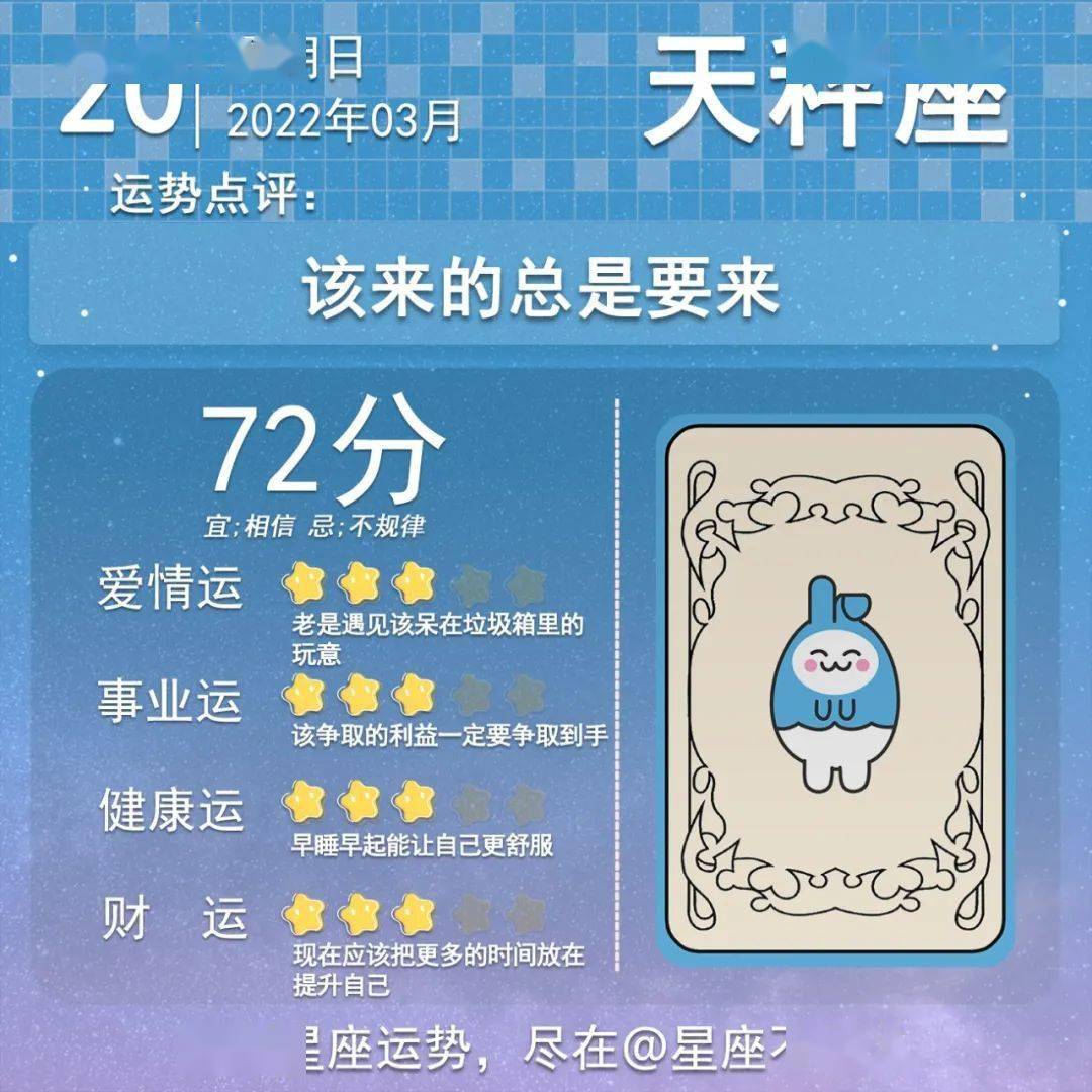 好运|2022年3月20日星座运势