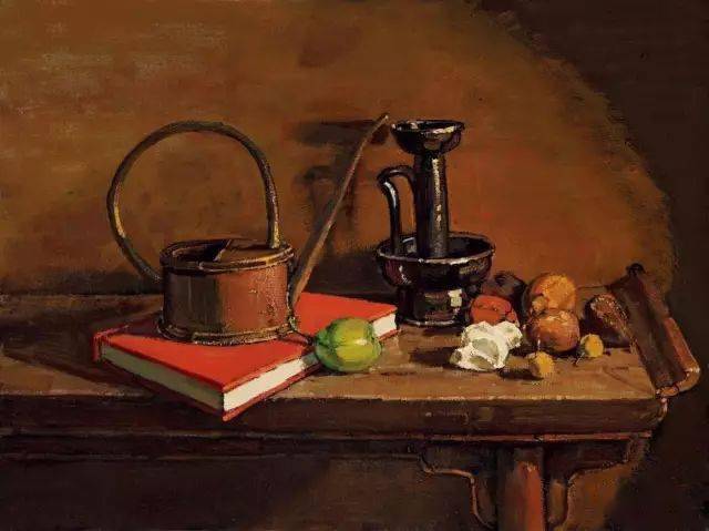 写生啦当代油画名家静物作品中的暖色调
