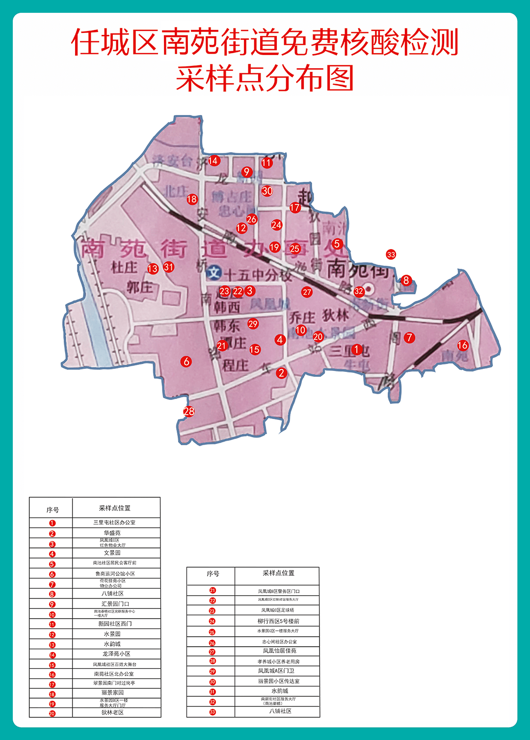 任城区街道划分地图图片