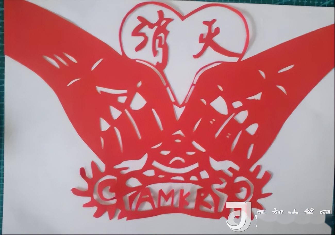 以艺抗疫汇聚力量宝鸡凤翔党员教师巧手剪纸助抗疫