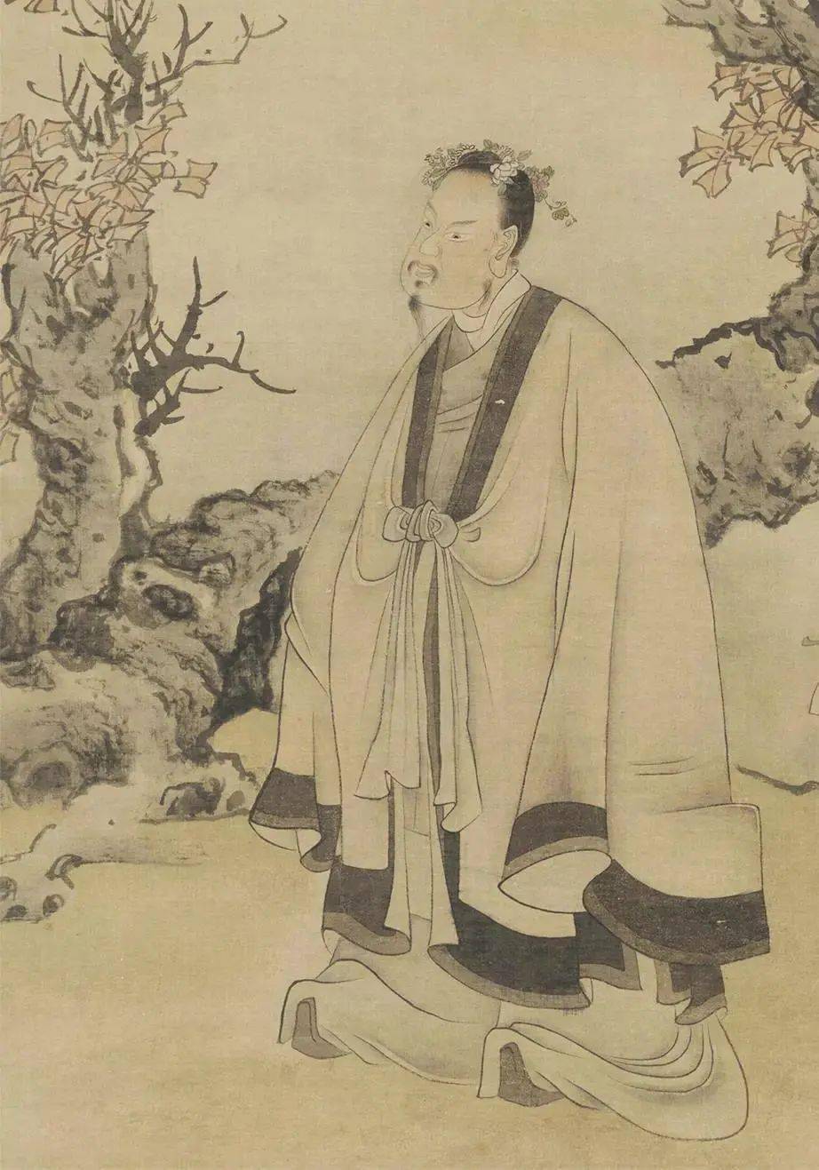 中国美術 中国画 明代画家「陳洪綬 山水人物図 」肉筆絹本☆掛軸☆大珍品