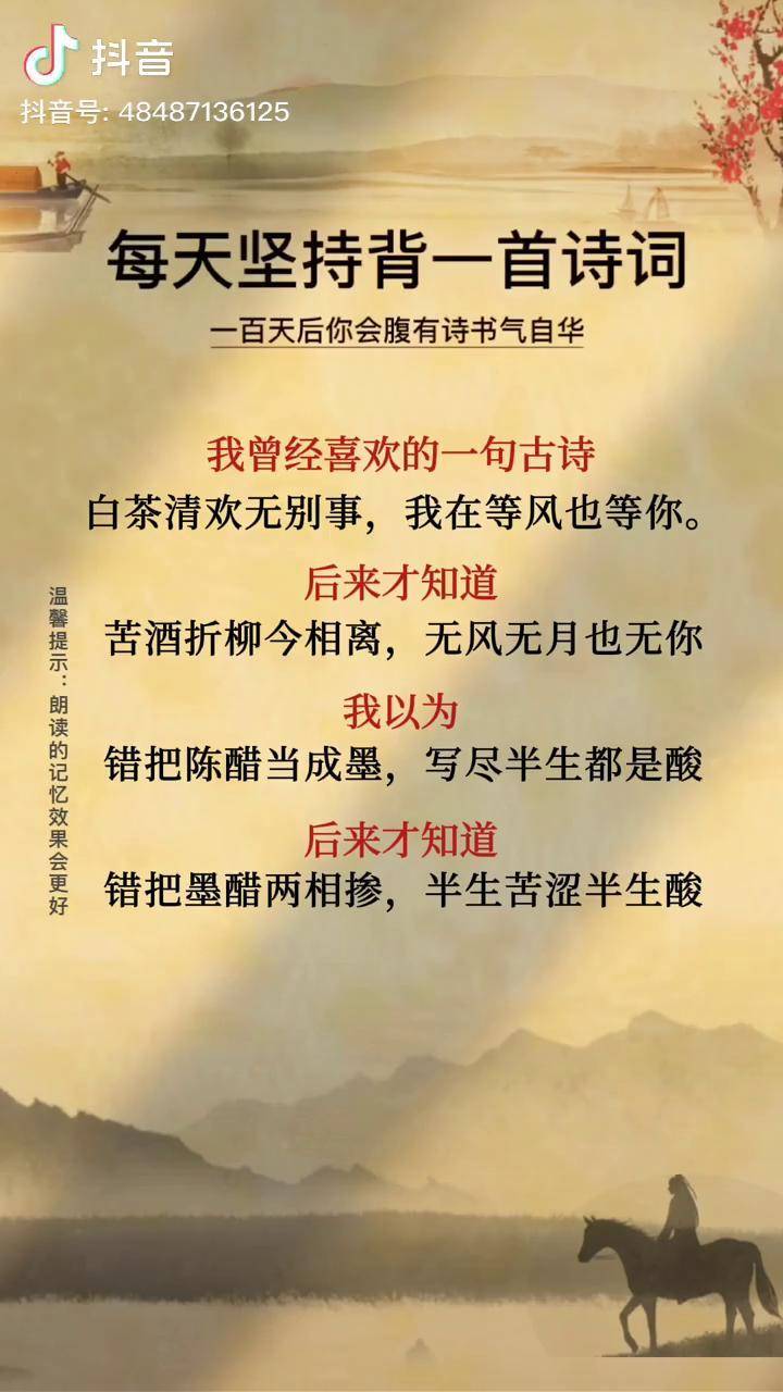 错把陈醋当成墨写尽半生都是酸错把墨醋两相掺半生苦涩半生酸国学文化