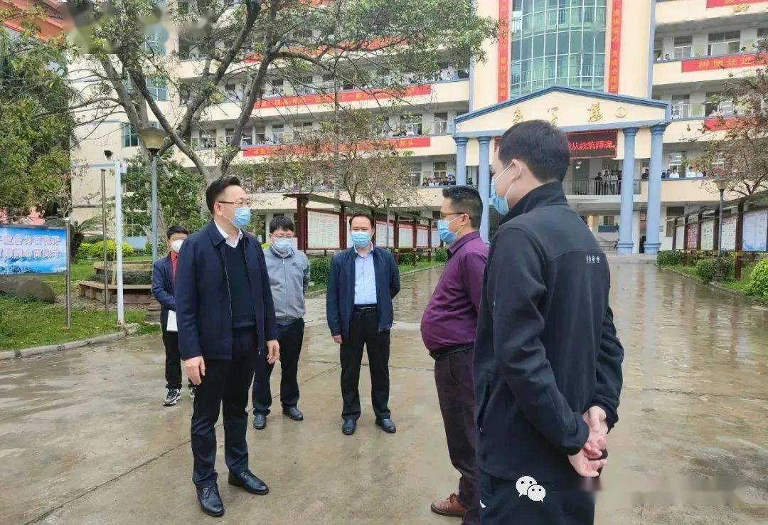 黄炳峰到城区各学校检查指导疫情防控工作_巴马_教育_韦敏