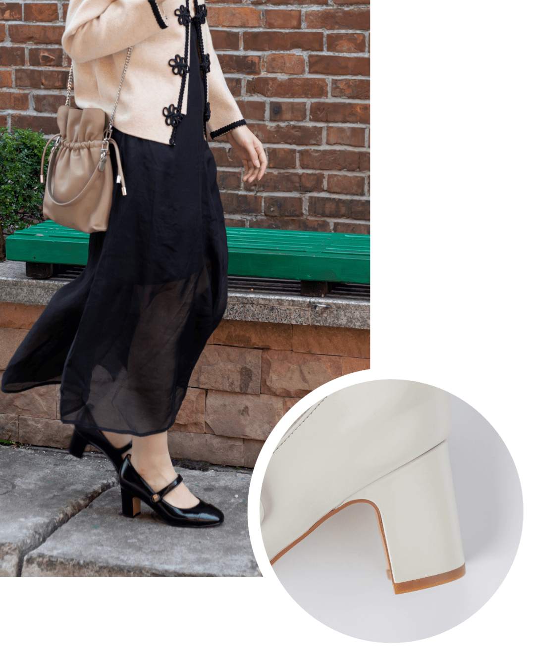 细节 Miss.L&H出品||给大家做一双减甜度加个性的高跟玛丽珍