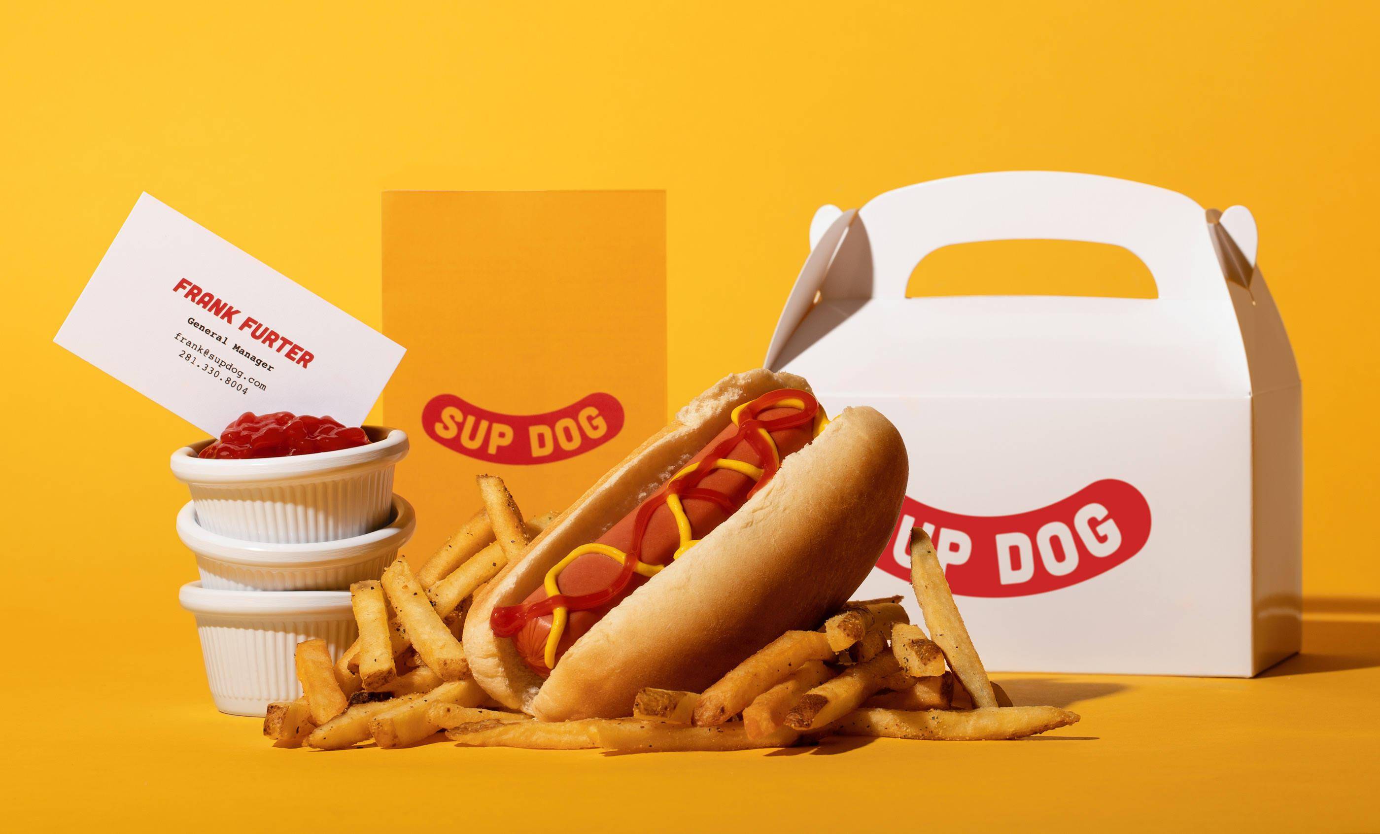 包装创意菜单创意logo创意餐饮logo及视觉vi创意sup dog 热狗餐饮品牌