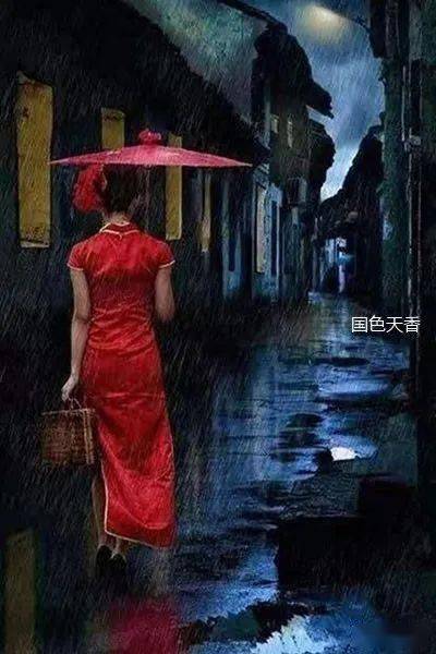 青石板上的江南雨图片图片