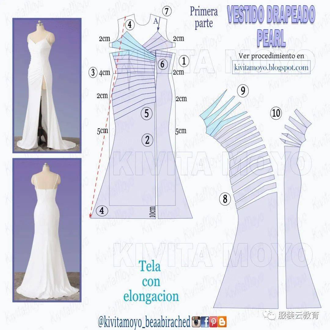 时装 时装制版——吊带礼服裙、连衣裙、连身裙的款式和纸样对照