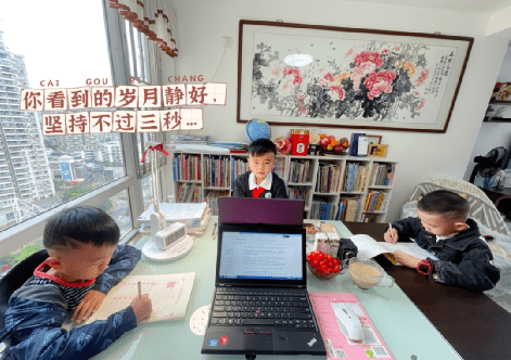 深圳抗疫百日, 带三娃上网课还能工作, 这个妈妈已经“成精”