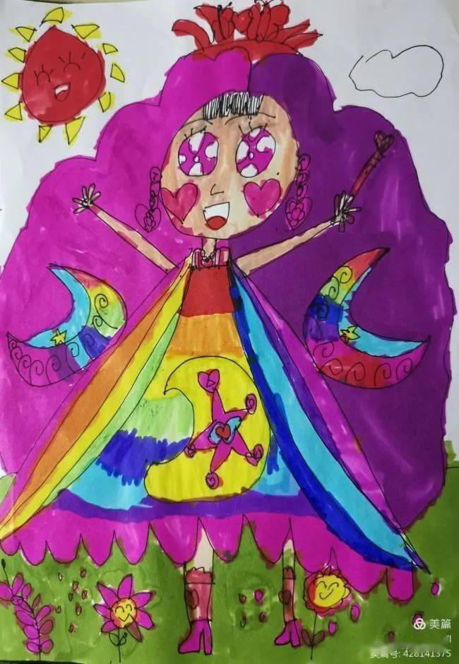 讲好防疫故事一年级画中画作品展