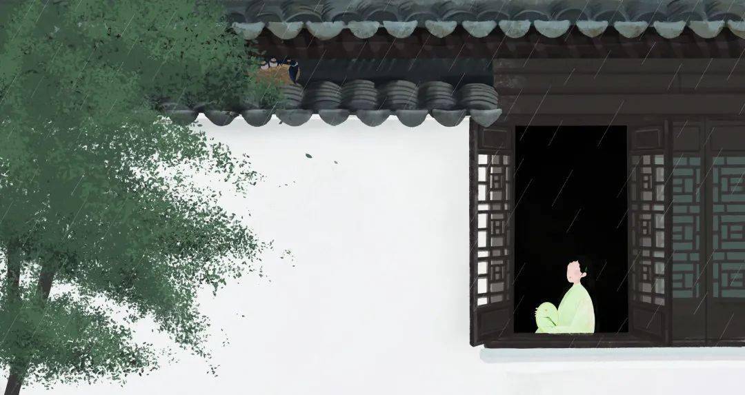 梧桐更兼细雨,到黄昏,点点滴滴.守着窗儿,独自怎生得黑!