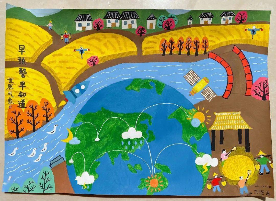 三好星少年农民画绘气象小海星优秀作品展来啦