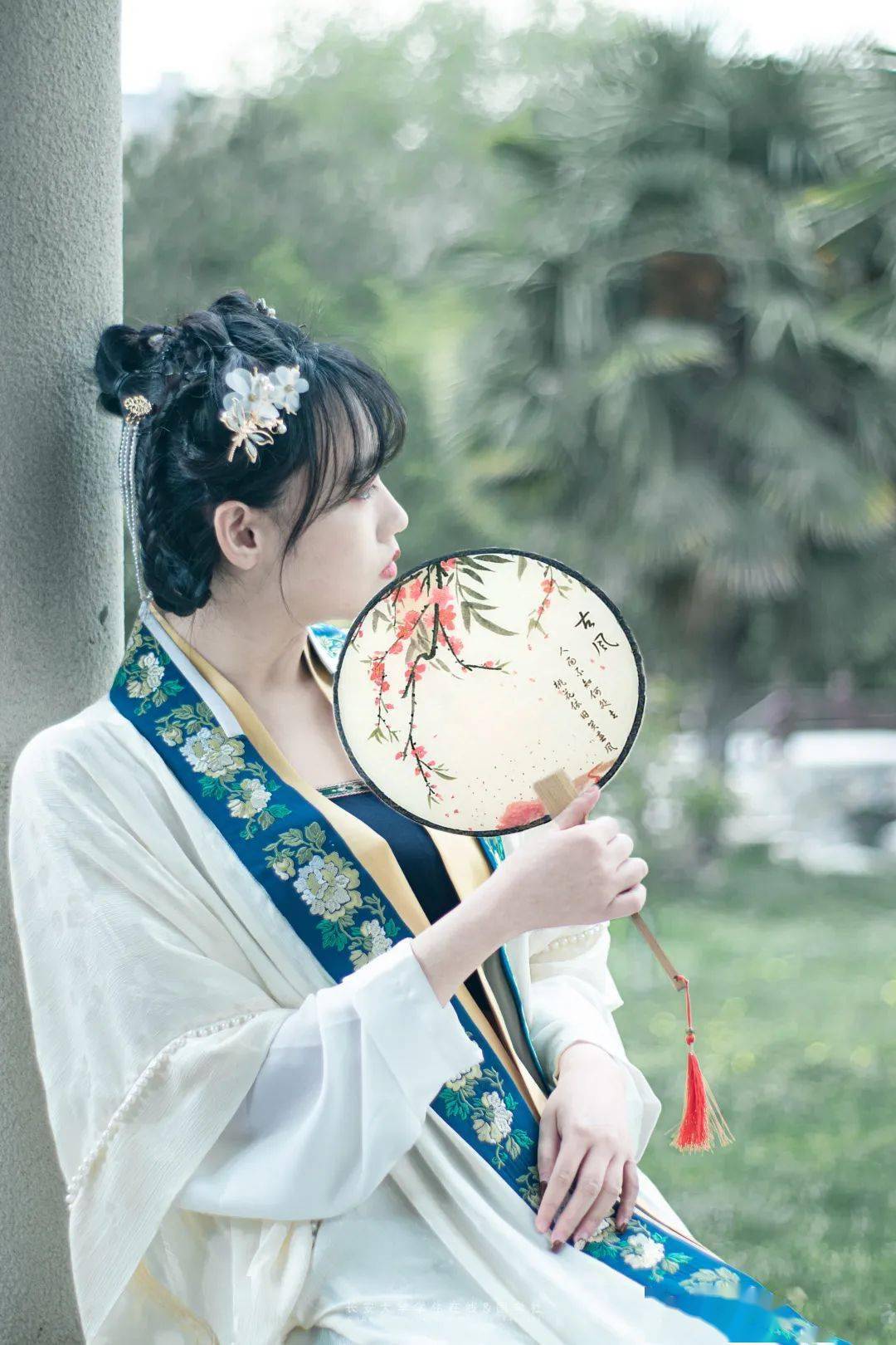 上巳节汉服少女春和景明美到窒息