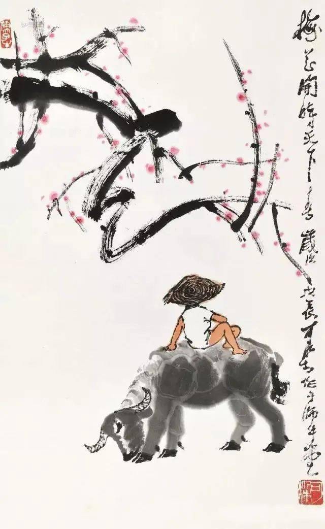 书画欣赏李可染15幅春牧图赏来如沐春风