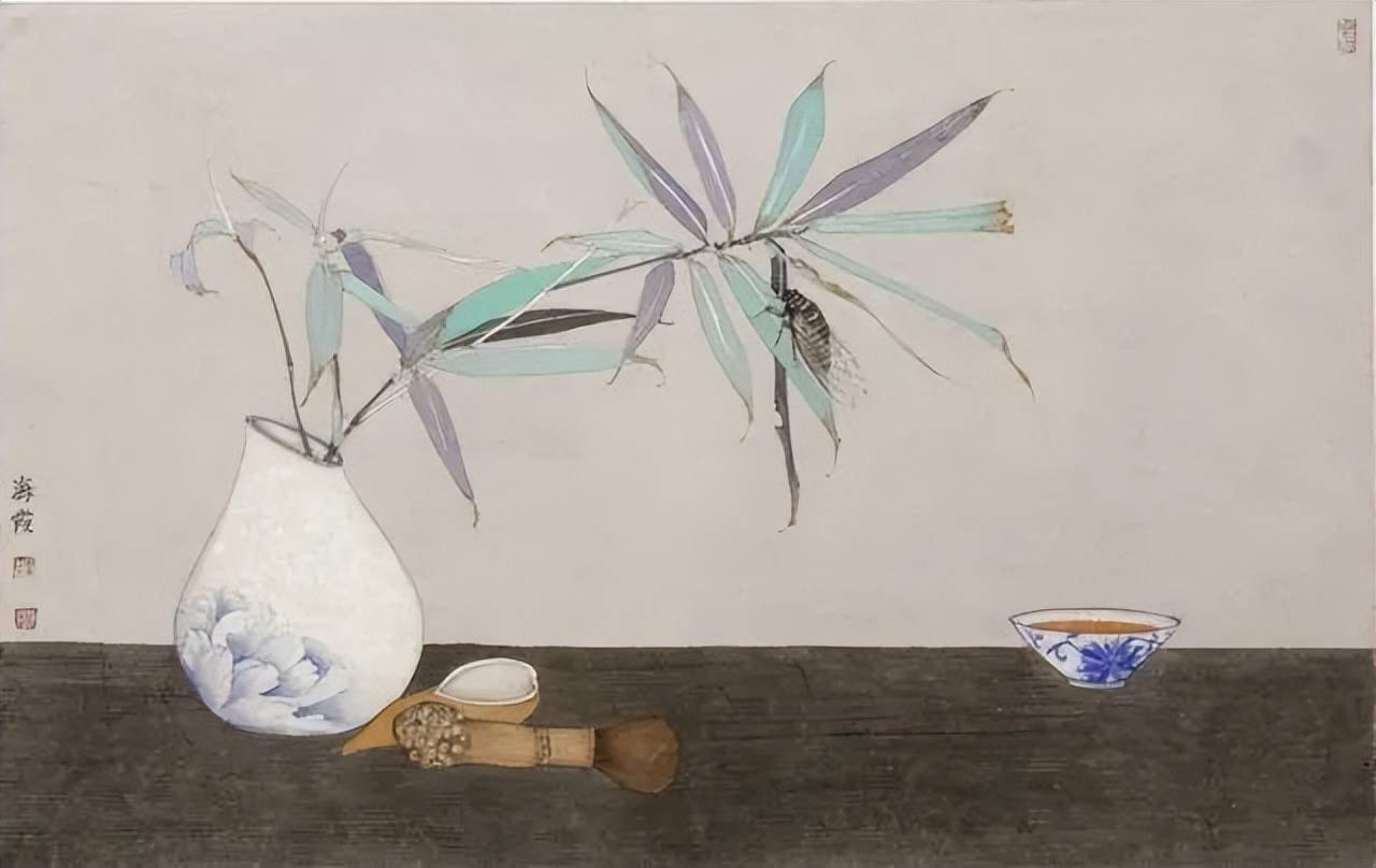 静述流年李海霞静物工笔画