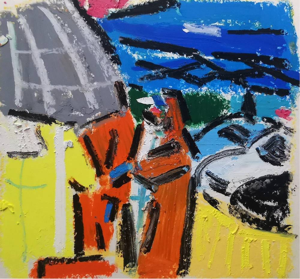 文艺家居家抗疫日常丨青年画家陈迪用九张社区核检图记录抗疫日常传递