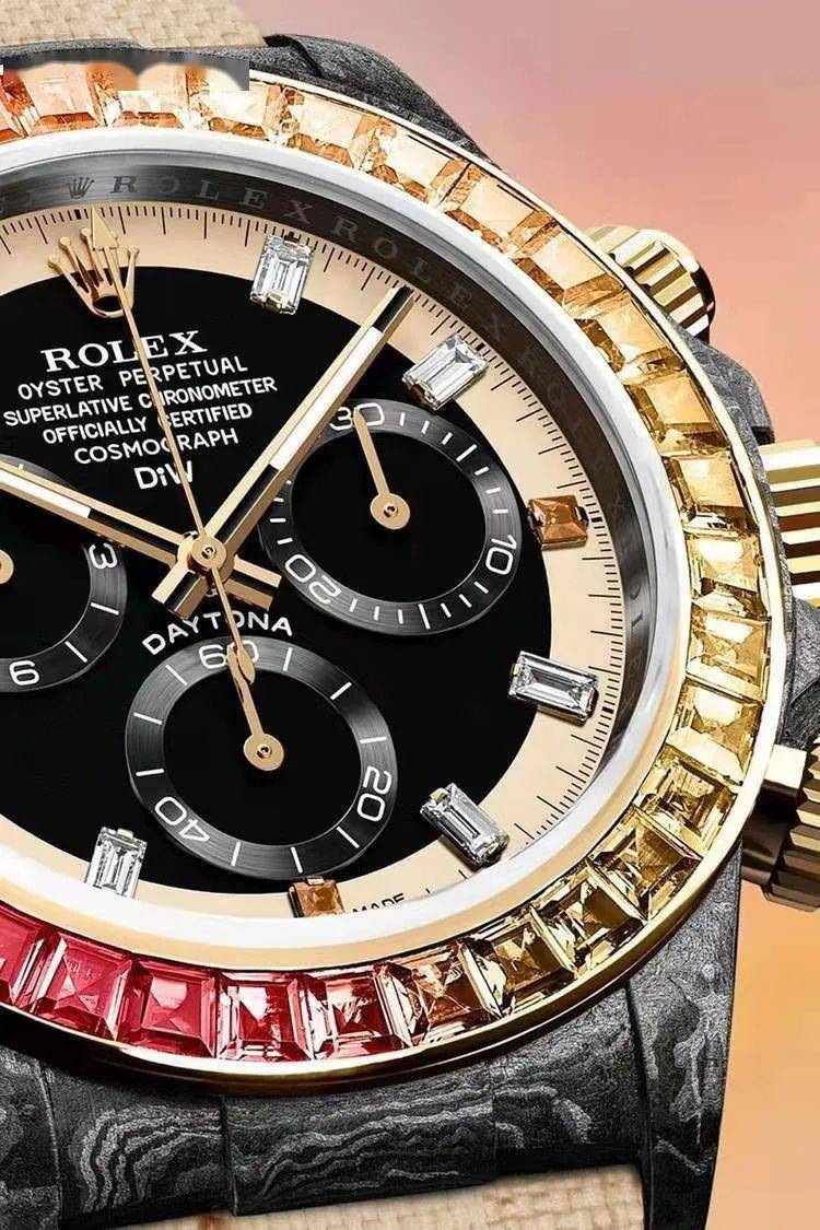 diw 打造全新定制劳力士迪通拿「rainbow sunray」!