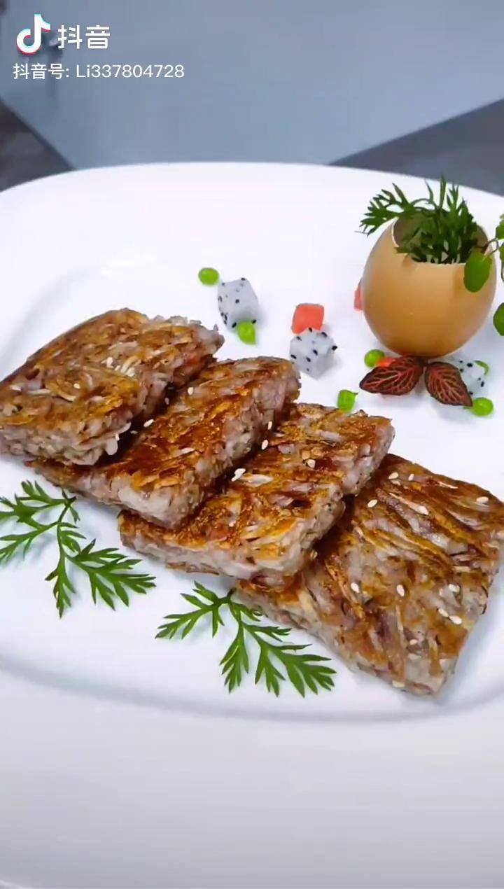 粤式茶点腊味芋丝糕抖音美食美食分享dou小助手