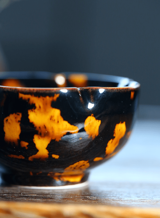 宋代人喝茶爱用的玳瑁盏好看到炸裂