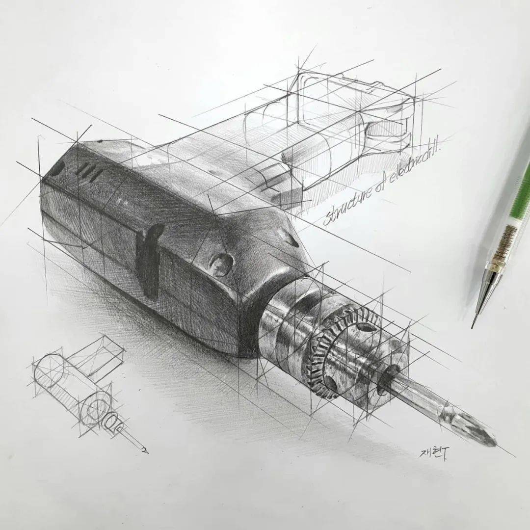 原本以为会很复杂被他的学生消化得滚瓜烂熟可见,他对素描结构设计