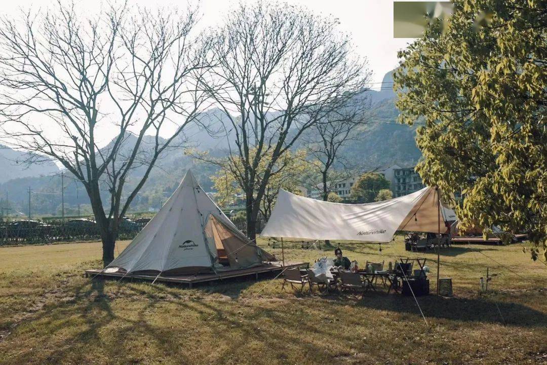楠溪江露营基地帐篷图片